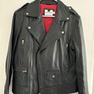 Topman Genuine Leather Jacket, men’s size S